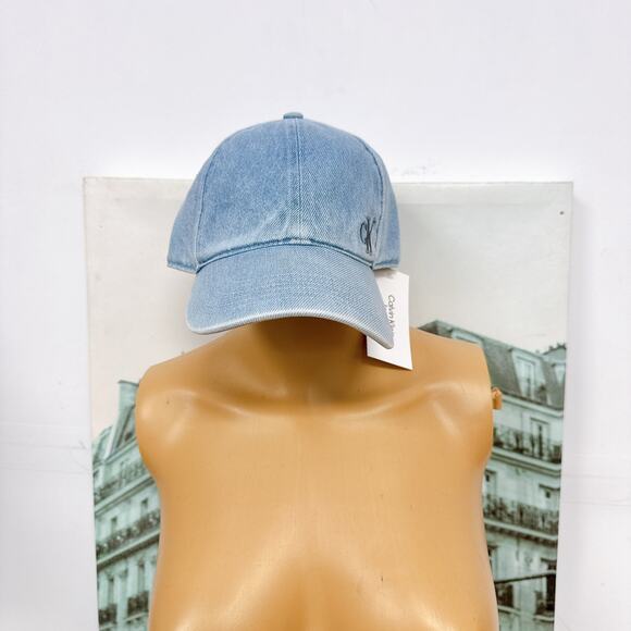 Calvin Klein 4G5006G460 Washed Denim Blue Embroidered Logo Baseball Cap main image 8
